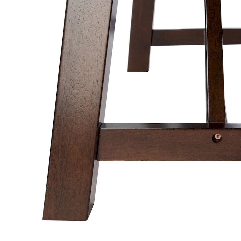 Brown Rectangle Dining Table with Acacia Veneer and Splayed Legs - 57W x 36D x 30H